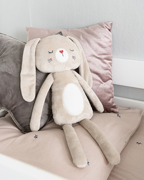 Petite Amélie knuffel konijn Lapi bruin - Polyester - beige