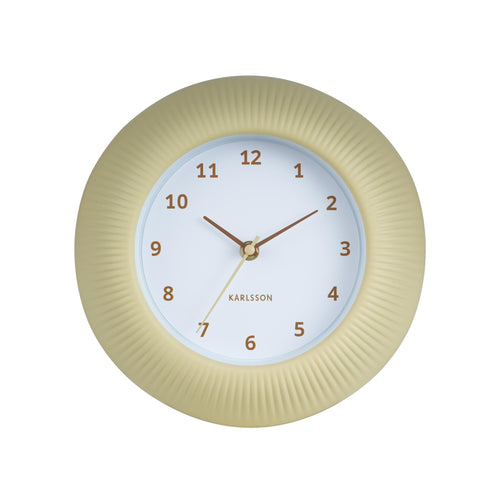 Karlsson wandklok Tender Rib - geel - Ø25cm - vtwonen shop