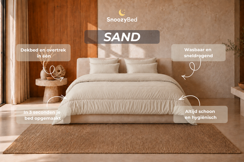 SnoozyBed - Dekbed zonder overtrek - Sand - 240x200cm