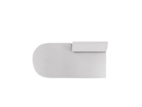 Micadoni Module Miley 2-zits, boucle lichtgrijs - 90x158x70cm