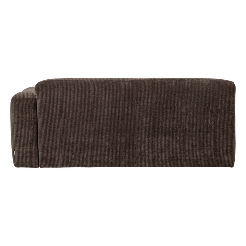 WOOOD 2-zits bank arm rechts Mojo Base - Rib - Bruin - 74x185x97