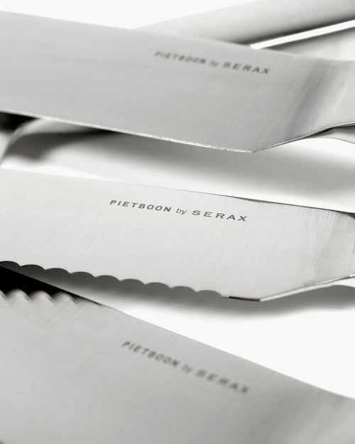 Serax Knife set with wooden knife block Base - vtwonen shop