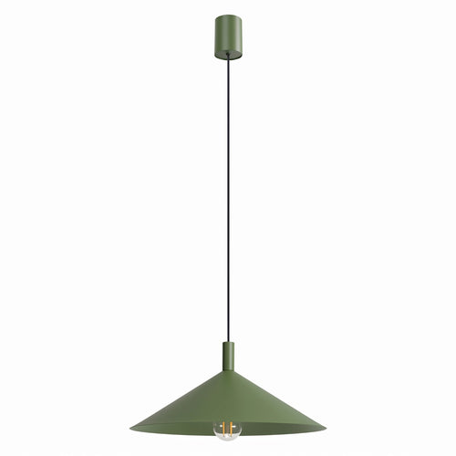 Sollux Lighting Hanglamp NOX 40 olijfgroen - 40x40x135cm