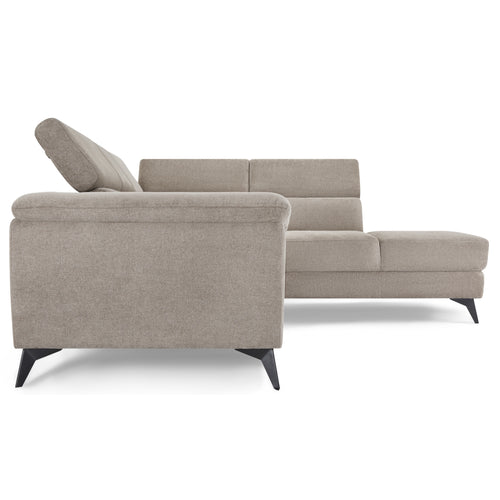 Furnhouse chaise longue bank rechts Betis - Taupe - Stof - 95x290x90