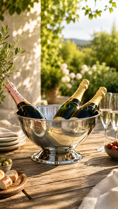 Leopold Vienna - Champagneschaal & champagnekoeler Classic II - RVS