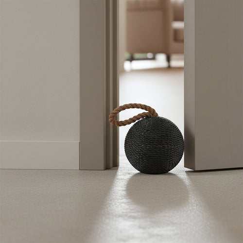 Raw materials deurstopper Bomb - donker grijs - 15x15x22 cm - vtwonen shop