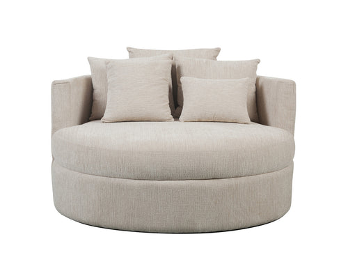 DÉJA Living Loveseat Miles - Zand Stof - Ø124x84cm - vtwonen shop