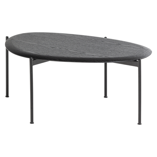 WOOOD salontafel Kota - MDF/Fineer - Zwart - 36x92x68