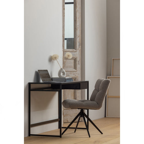 WOOOD draaistoelen Vinny - Bouclé - Zand - Set van 6 - vtwonen shop