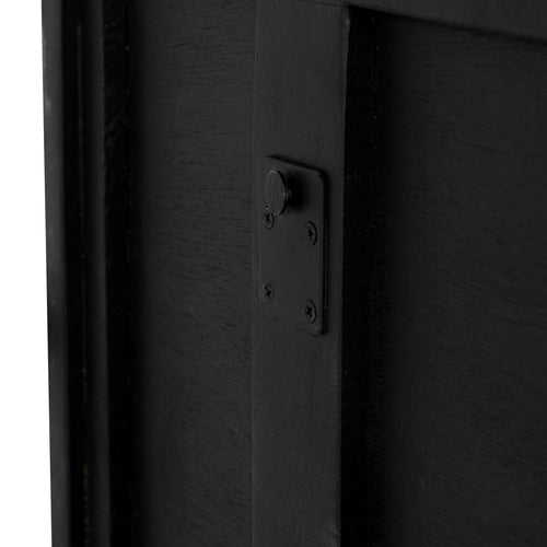 Giga Meubel Tv-meubel Zen - Zwart Mangohout - 200x30x40cm - vtwonen shop