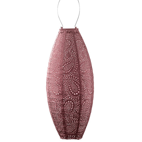 Lumiz solar lampion - paisley long oval - 20 cm - koper