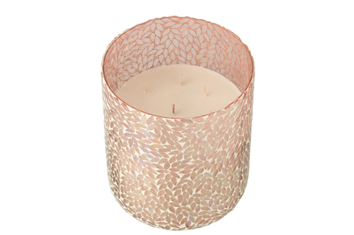 J-Line geurkaars Tender Rose - wax - roze - XL - 150U