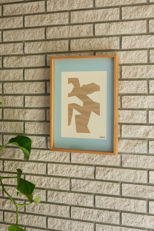 Hübsch lijst Focal - glas/mdf/eikenhout - 32x2xh44cm - vtwonen shop