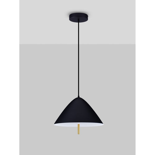 Nova Luce OROS Dome hanglamp voor plafond, zandkleurig zwart, LED, 17W, 917lm, 3000K