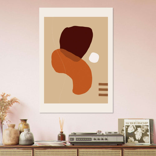 Artfulprints  Boho wall art - Abstract earth   poster 50x70 cm - vtwonen shop