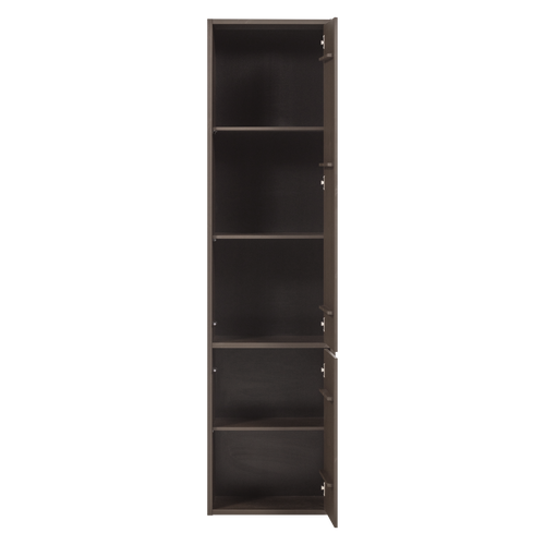 WOOOD smalle opbergkast Meggy - Grenen hout - Middenbruin - 215x55x40