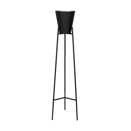 Atmooz vloerlamp Xavier - zwart-goud - Ø 33 x H 150 cm - E27