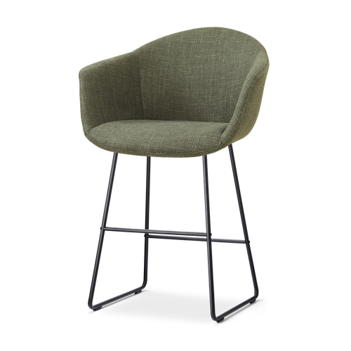 Nolon Nino-Otis barkruk forestgroen - zwart onderstel - 65 cm - vtwonen shop