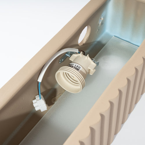 Sollux Lighting Wandlamp keramiek RIGATA taupe - 34x12x10cm