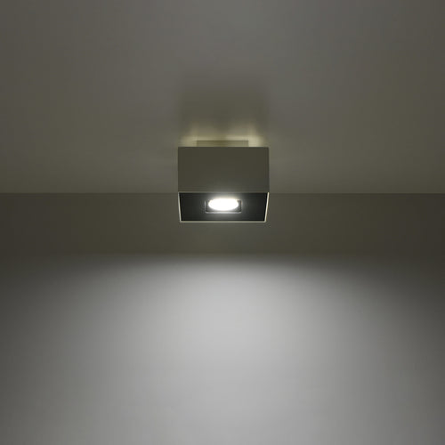 Sollux Lighting Plafondlamp MONO 1 wit - 14x14x11cm