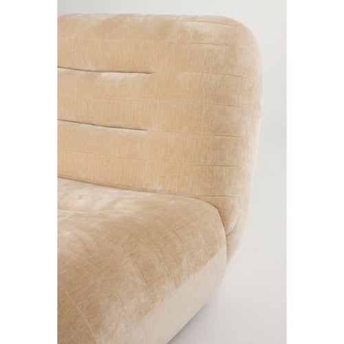 Dutchbone Wyatt Fauteuil Velours Beige - vtwonen shop