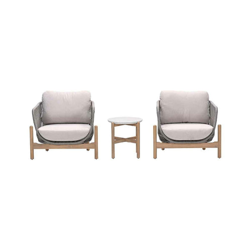 Garden Impressions loungeset Aberdeen grey sand 3-delig