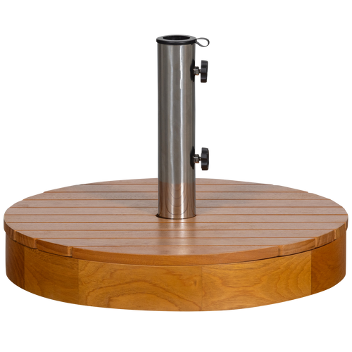 WOOOD parasolvoet Monica - Hout - Naturel - 37xØ49 cm - vtwonen shop