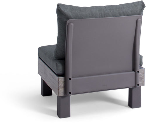 Keter Signature Elements Tuinstoel - met groene kussens - Cappuccino/Ashwood - vtwonen shop