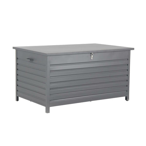 Cambridge kussenbox - aluminium -  141x73 cm - carbon black - vtwonen shop