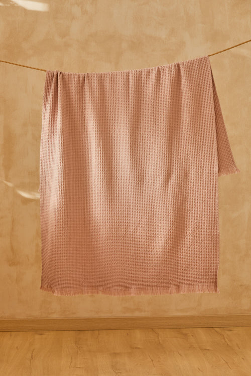 Calma House Strandhanddoek Ona - Roze - 100x180