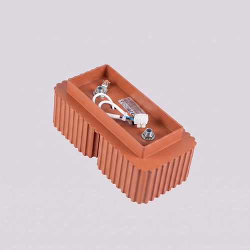 Sollux Lighting Plafondlamp RIFF 2 rode oker Gx53 - 20,5x10x8cm