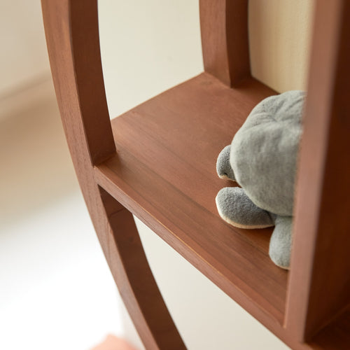 Tikamoon Wandplank voor kinderkamer van massief teakhout - Naturel