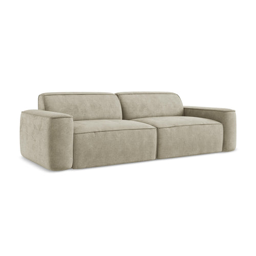 LaMiaSofa 4-zits bank Melissa - chenille stof - beige - 244x102x70
