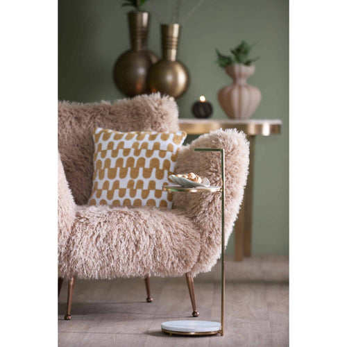 Light & Living bijzettafel Leda - wit - Ø26cm