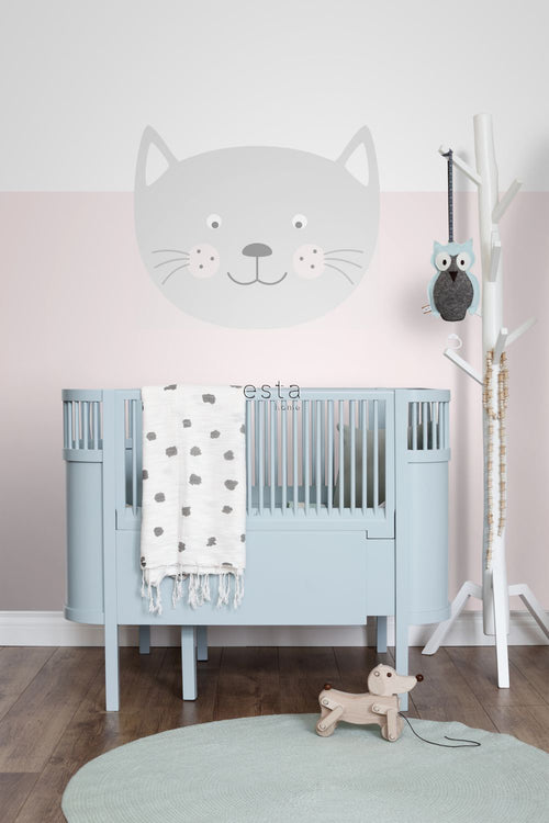 ESTAhome muursticker dierenkoppen lichtgrijs - 70 x 58 cm - 158970 - vtwonen shop