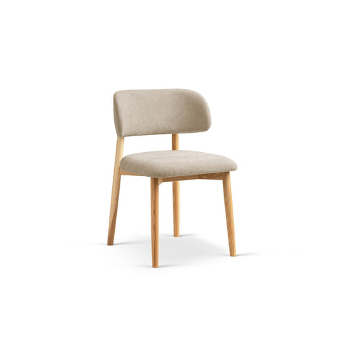 Set van 2 stoelen Evan chenille beige - 51x49.5x77cm