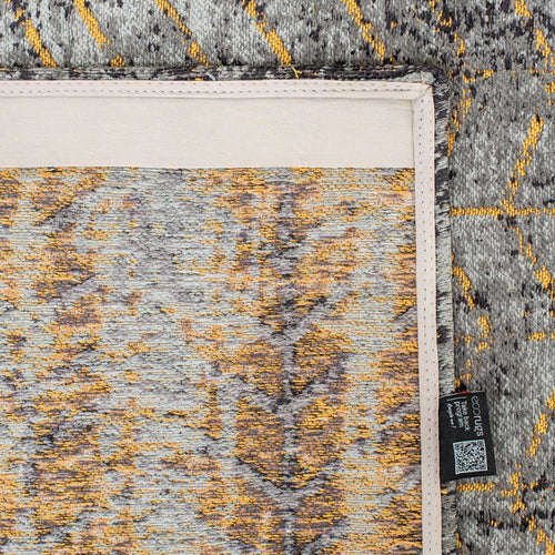 Louis De Poortere vloerkleed Broadway Glitter - zwart - 80x250cm