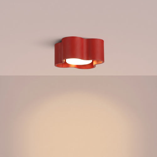 Sollux Lighting Plafondlamp OVIO 1 rood Gx53 - 12x12x6cm