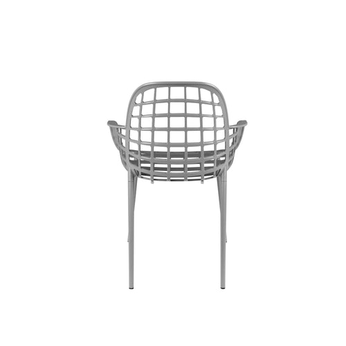 Zuiver Albert Kuip Tuin Eetkamerstoelen armleuning Lichtgrijs - Set van 2 - vtwonen shop