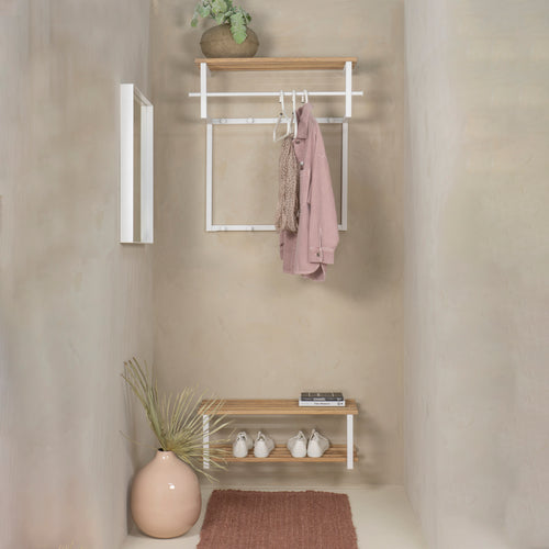 Spinder Design kapstok Rizzoli - Wit / Eiken - 10 haken - vtwonen shop