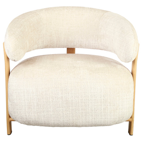 DÉJA Living Fauteuil Kalmar - Beige/Naturel Stof - 76x71x70cm - vtwonen shop