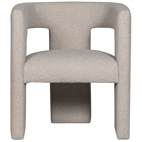 WOOOD fauteuil Tiwa - Bouclé - Beige - 70x64x64 - vtwonen shop