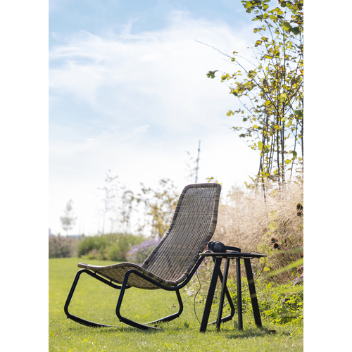 WOOOD schommelstoel buiten Tom - Rattan - Naturel - 97x51x95 - vtwonen shop