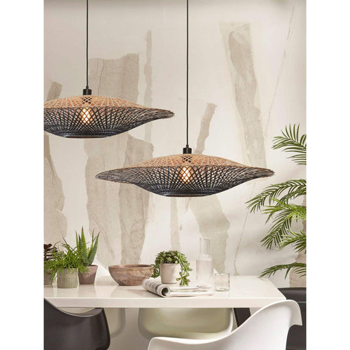 GOOD&MOJO hanglamp Kalimantan - zwart - Ø44cm