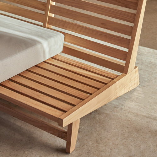 Tikamoon 3-zits loungeset van massief teakhout - Wit - vtwonen shop