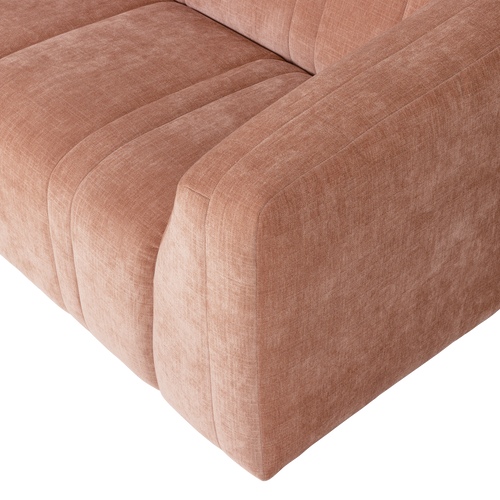 WOOOD 2-zits bank Omaire - Chenille - Lichtroze