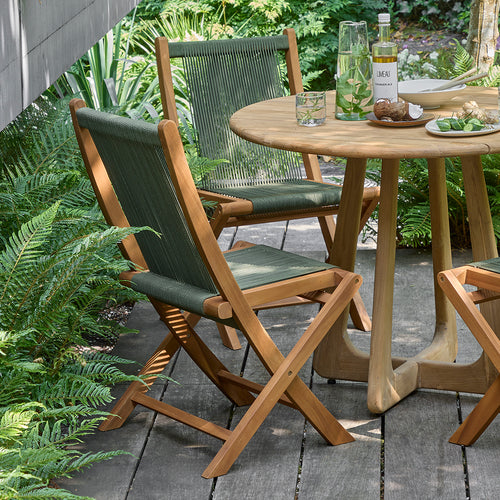 Raw Materials tuinstoel Rope - Donkergroen - vtwonen shop