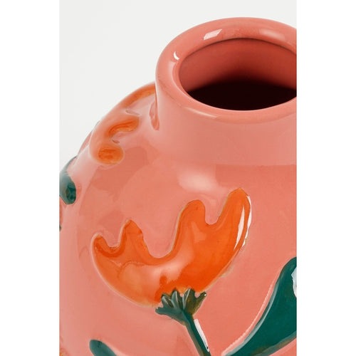 Mica Decorations Ava Vaas - H20 x Ø20 cm - Keramiek - Roze