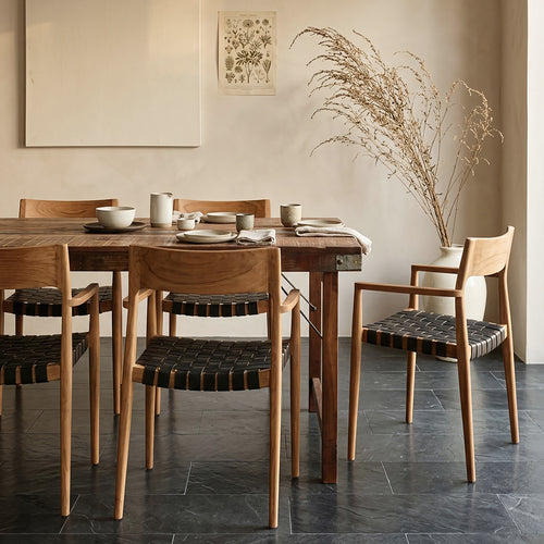 Raw Materials inklapbare eettafel - FSC gerecycled hout - 165x75x76 cm
