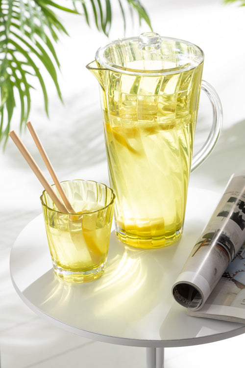 J-Line karaf Wave - kunststof - geel - vtwonen shop